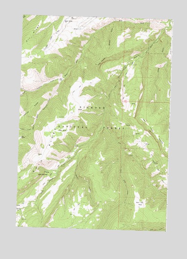 Bull Elk Park, WY USGS Topographic Map