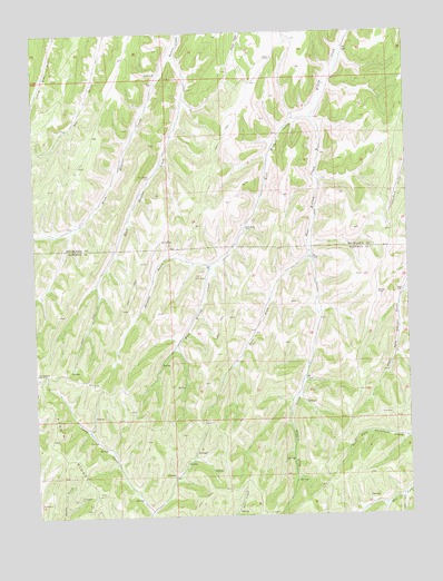 Bull Fork, CO USGS Topographic Map