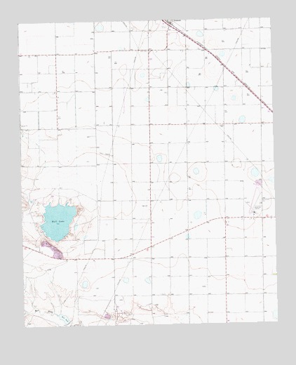 Bull Lake, TX USGS Topographic Map