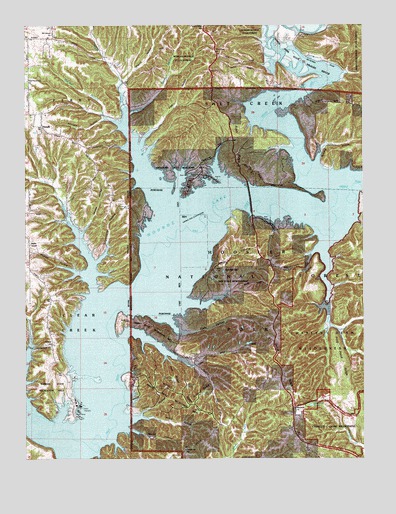 Allens Creek, IN USGS Topographic Map