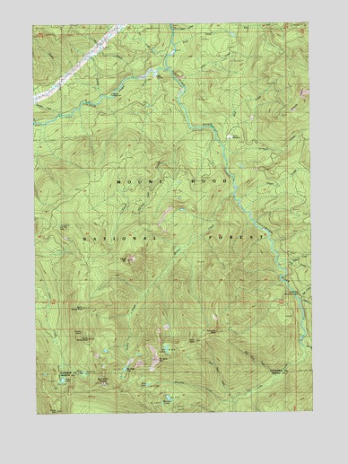 Bull of the Woods, OR USGS Topographic Map