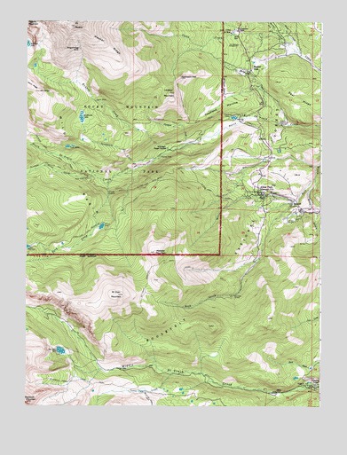 Allenspark, CO USGS Topographic Map