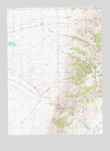 Bull Run Reservoir, NV USGS Topographic Map
