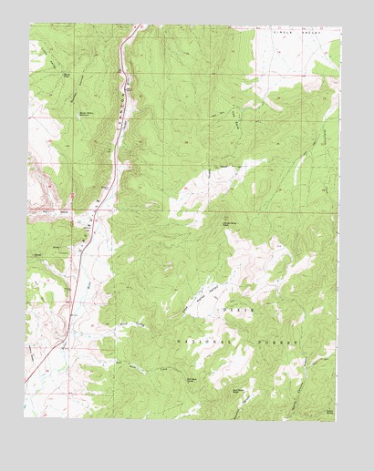 Bull Rush Peak, UT USGS Topographic Map