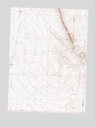 Bull Springs, WY USGS Topographic Map