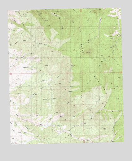 Bullard Peak, NM USGS Topographic Map