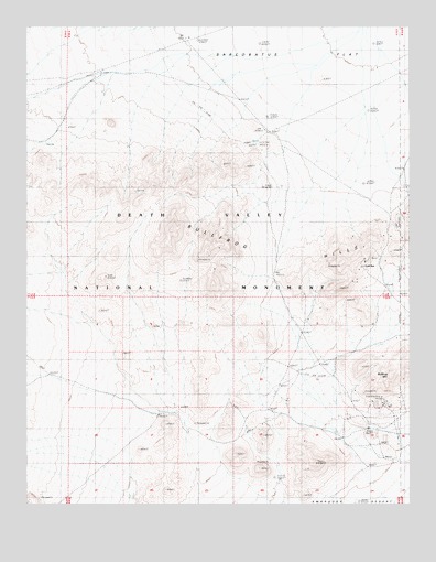 Bullfrog Mountain, NV USGS Topographic Map
