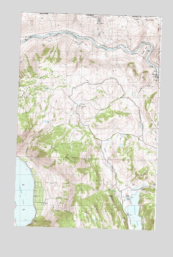 Bullfrog Mountain, WA USGS Topographic Map