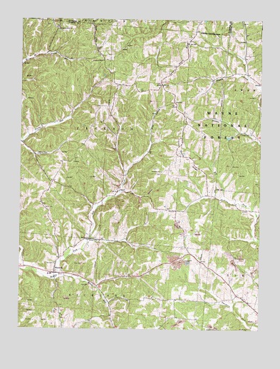 Allensville, OH USGS Topographic Map