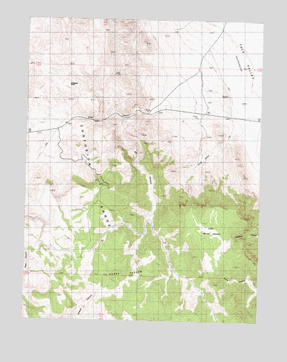 Bullgrass Knoll, UT USGS Topographic Map