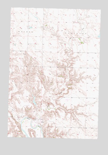 Bullhead, SD USGS Topographic Map