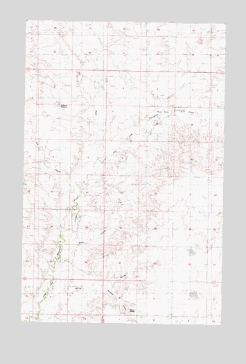 Bullhead Reservoir, MT USGS Topographic Map