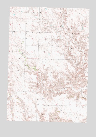 Bullhead SW, SD USGS Topographic Map