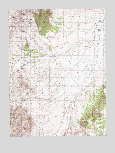 Bullion, NV USGS Topographic Map