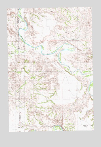 Bullion Butte, ND USGS Topographic Map