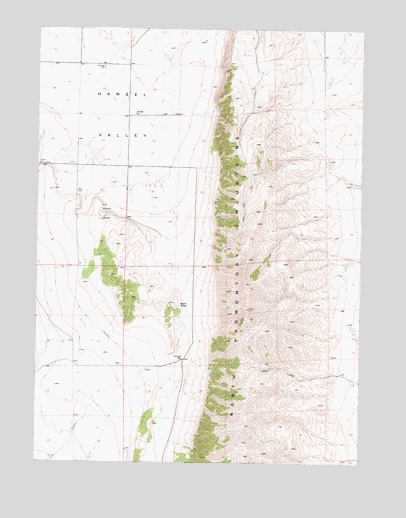 Bulls Pass, UT USGS Topographic Map