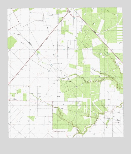 Bullshead Creek, TX USGS Topographic Map