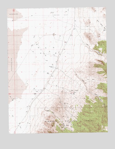 Bullwhacker Springs, NV USGS Topographic Map