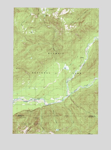 Bunch Lake, WA USGS Topographic Map