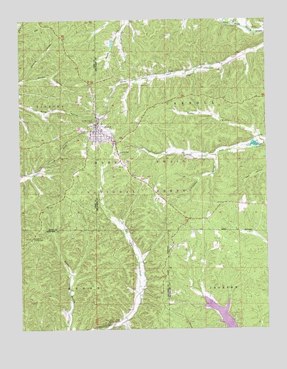 Bunker, MO USGS Topographic Map