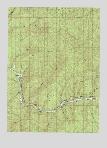 Bunker Creek, OR USGS Topographic Map