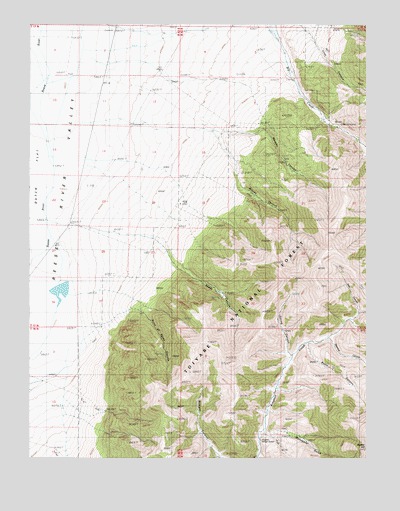 Bunker Hill, NV USGS Topographic Map