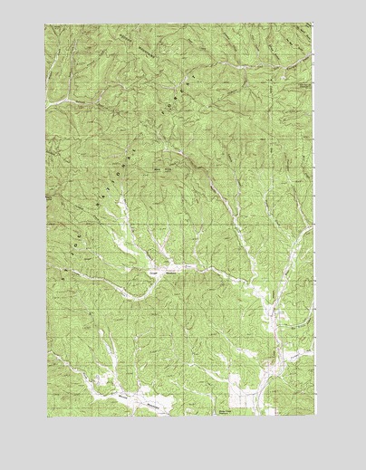 Abes Knob, ID USGS Topographic Map