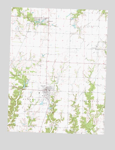 Bunker Hill, IL USGS Topographic Map