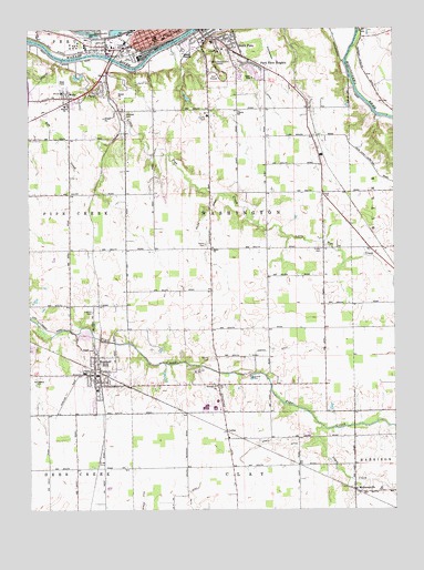 Bunker Hill, IN USGS Topographic Map
