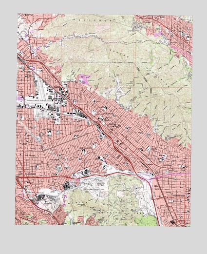 Burbank, CA USGS Topographic Map
