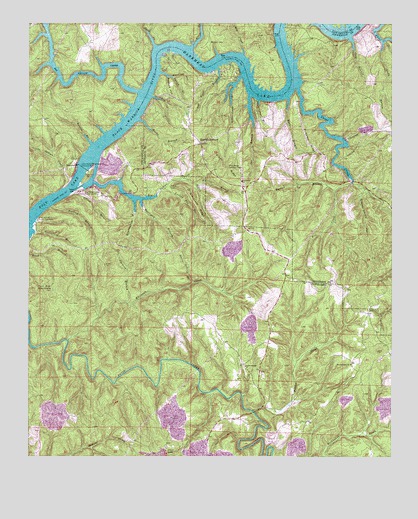 Burchfield Store, AL USGS Topographic Map