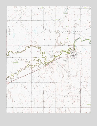 Burdett, KS USGS Topographic Map