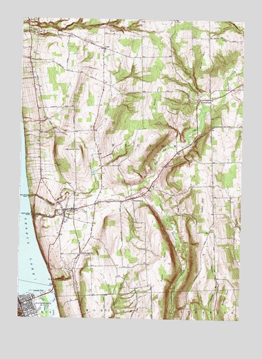 Burdett, NY USGS Topographic Map