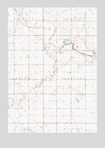 Burdette, SD USGS Topographic Map