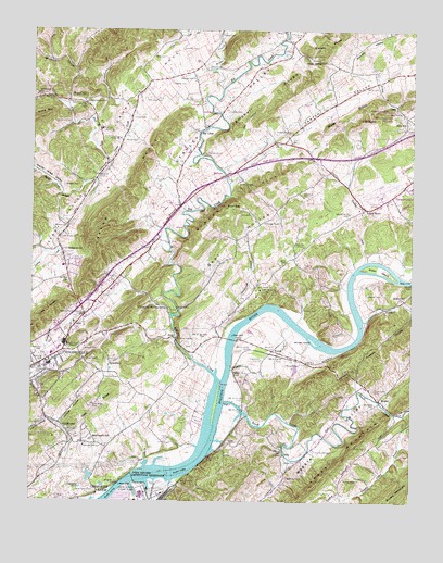 Burem, TN USGS Topographic Map