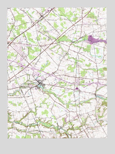 Allentown, NJ USGS Topographic Map