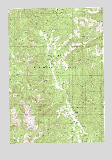 Burgdorf, ID USGS Topographic Map