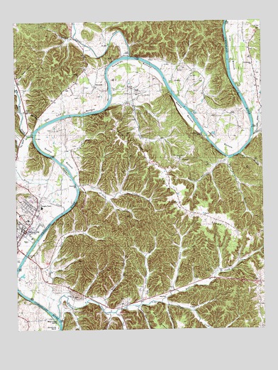 Burkesville, KY USGS Topographic Map