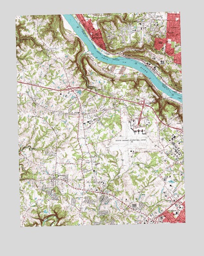 Burlington, KY USGS Topographic Map
