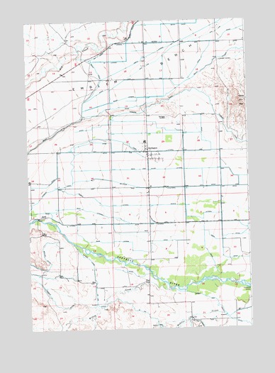 Burlington, WY USGS Topographic Map