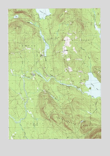 Burlington, ME USGS Topographic Map