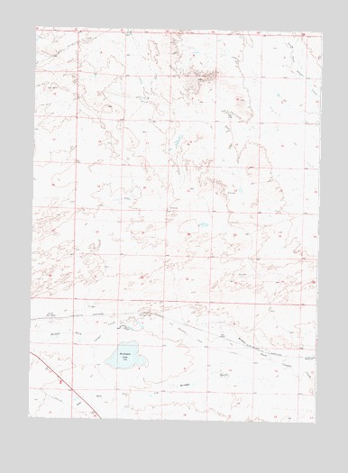 Burlington Lake, WY USGS Topographic Map
