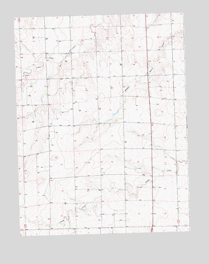 South of Burlington, CO USGS Topographic Map