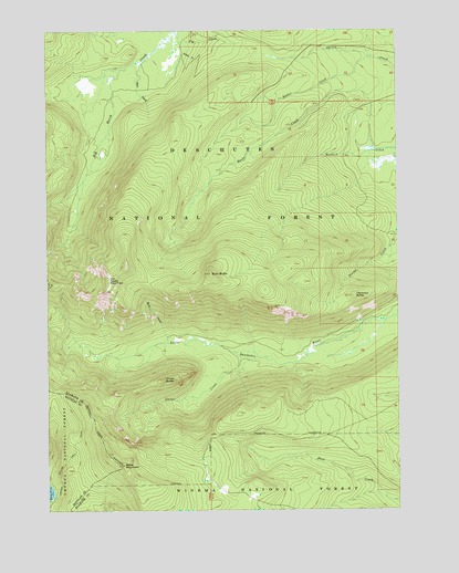 Burn Butte, OR USGS Topographic Map