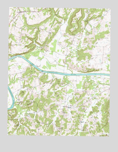 Burna, KY USGS Topographic Map