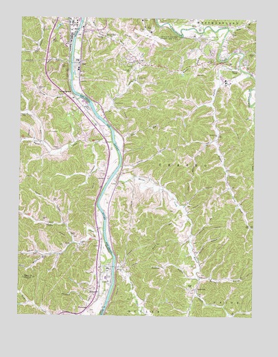 Burnaugh, KY USGS Topographic Map