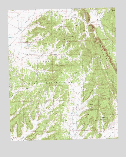 Burned Timber Canyon, NM USGS Topographic Map
