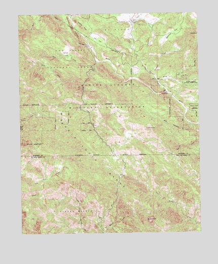 Burnett Peak, CA USGS Topographic Map