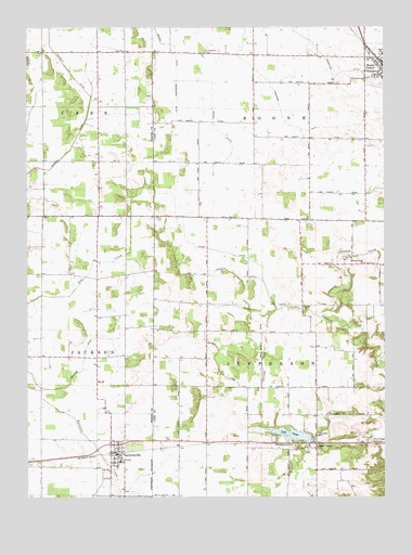 Burnettsville, IN USGS Topographic Map