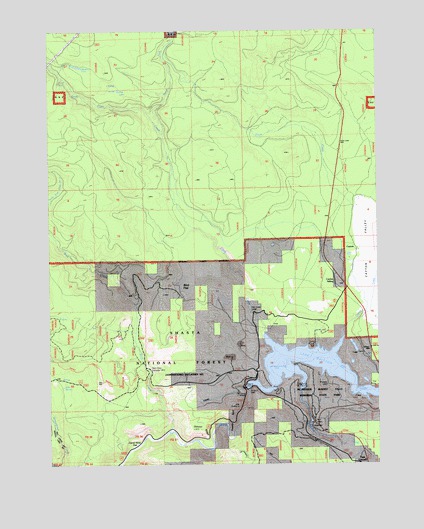 Burney Falls, CA USGS Topographic Map